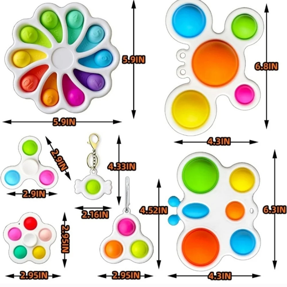 NEW 7 Pack Fidget Toys for Toddlers